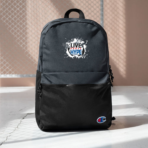 Official Live Above the Hype Embroidered Champion Backpack