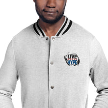 Load image into Gallery viewer, Signature Live Above the Hype Embroidered Champion Bomber Jacket